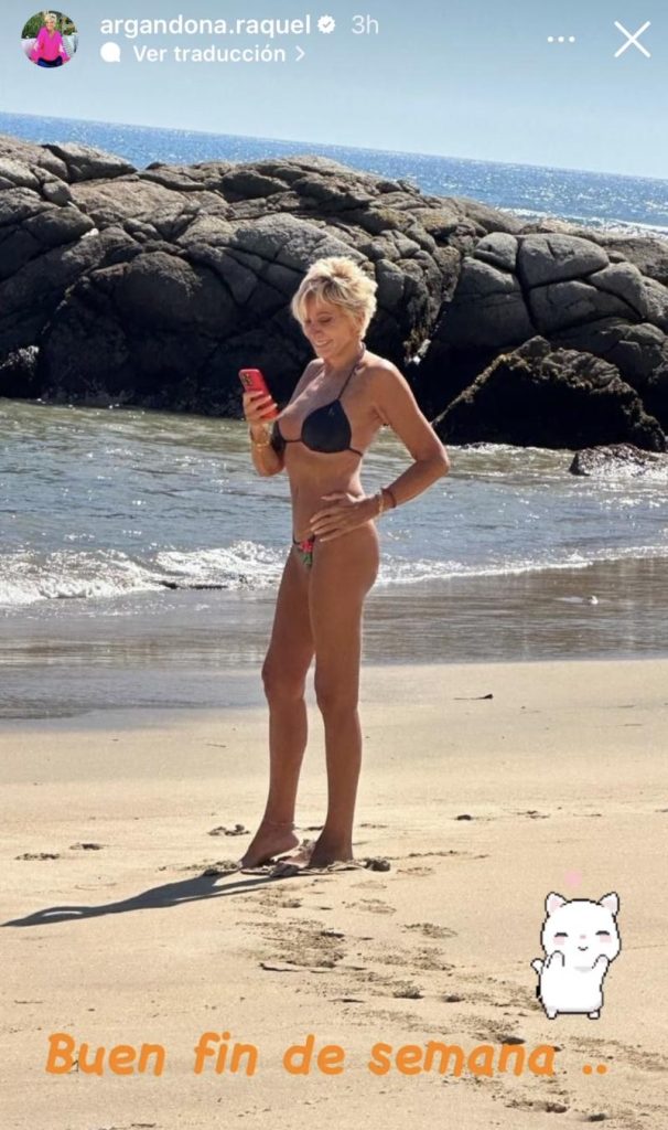 Raquel Argandoña sorprende con foto en bikini a sus 66 años Tecache cl