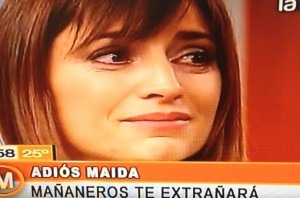 Magdalena Montes lloró al despedirse de La Red