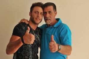 Javier Oldani y su padre