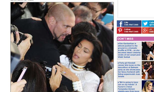 Kim Kardashian fue atacada