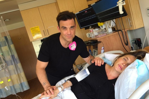 Robbie Williams parto de su esposa