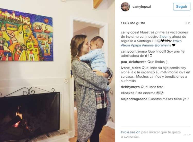 cami lopez y su hijo