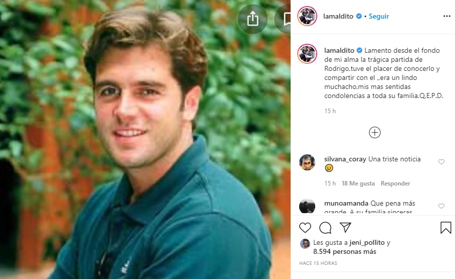 Figuras del espectáculo despiden al actor Rodrigo Rochet tras trágica ...