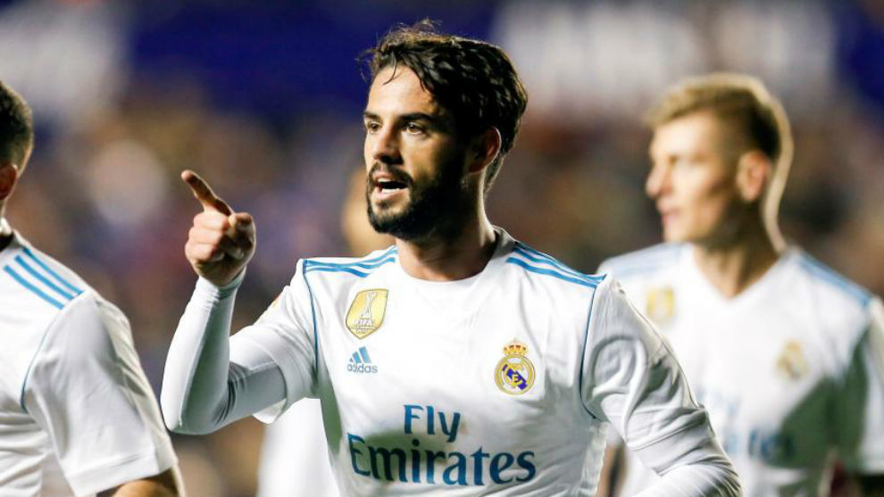 Isco, fue el último goleador del Real Madrid en el campo del Levante