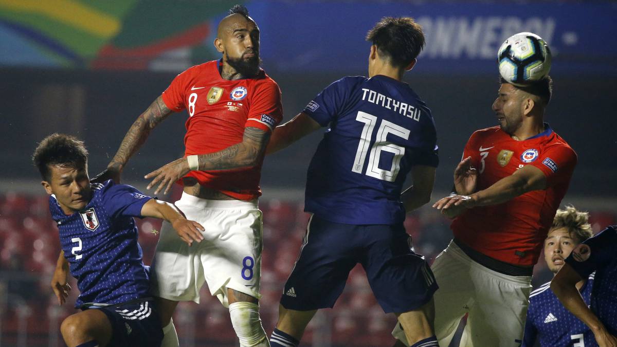 Gran partido entre Chile y Japón