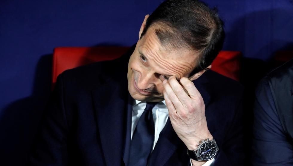 Allegri ha cerrado sus redes sociales después de los insultos ocasionados por la derrota ante el Atlético