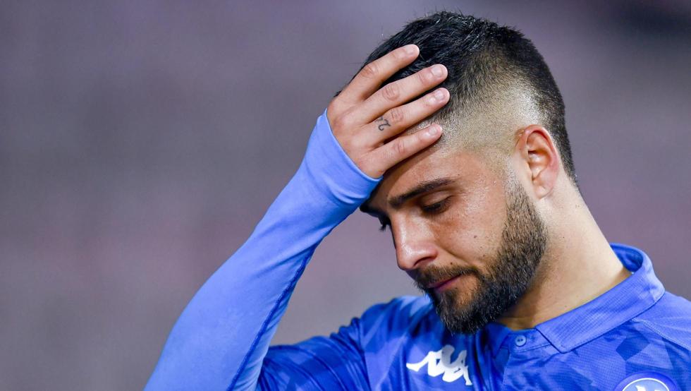 Insigne ha recaído en su lesión y comienza a ser duda para el compromiso ante el Arsenal