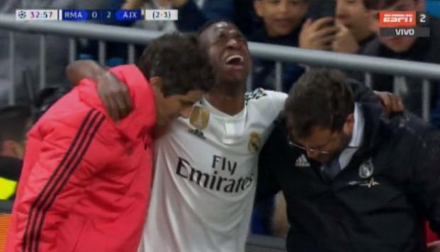 Vinicius habla sobre su lesión: “El médico del equipo me ha dicho que no es nada grave”