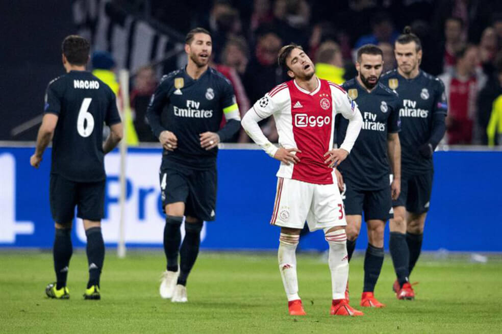 Ajax 1 – 2 Real Madrid octavos de final Champions League