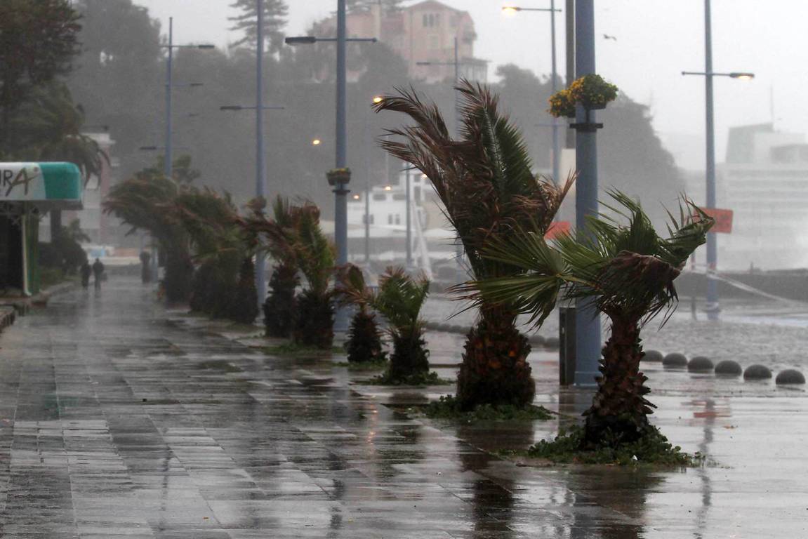 Las fuertes precipitaciones en Viña del Mar