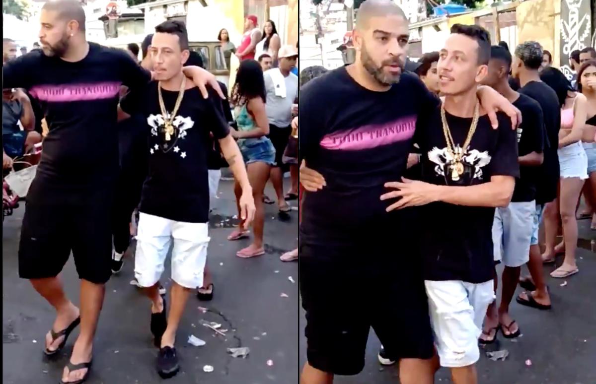(Video) Captan a ex futbolista Adriano en fiesta ilegal y en estado de ebriedad