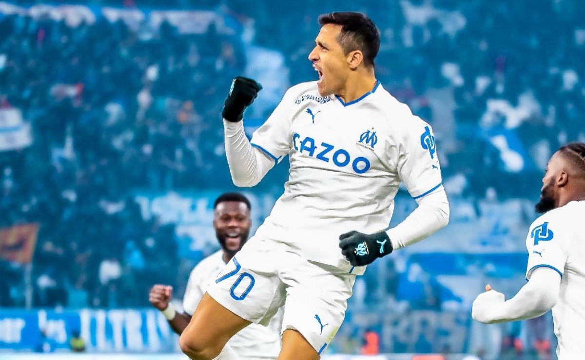 Alexis Sánchez fue figura en el triunfo de Marsella que eliminó a PSG