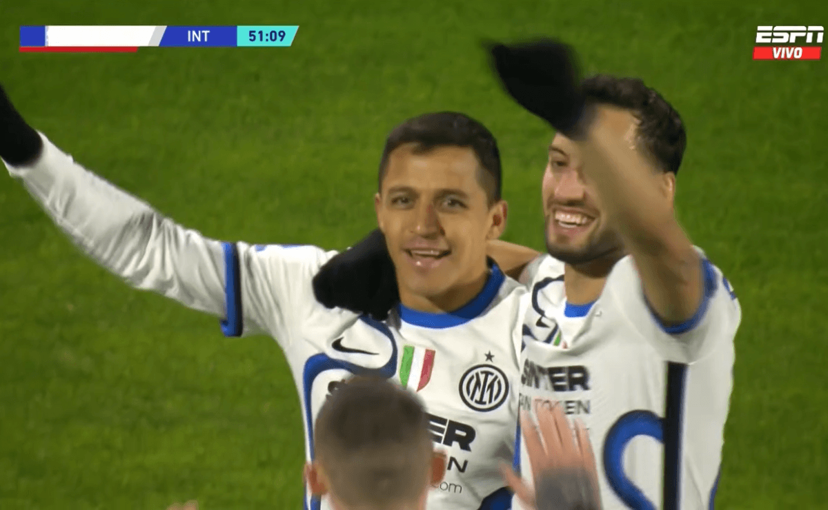 Video: Con golazo de Alexis Sánchez, Inter derrotó a Salernitana