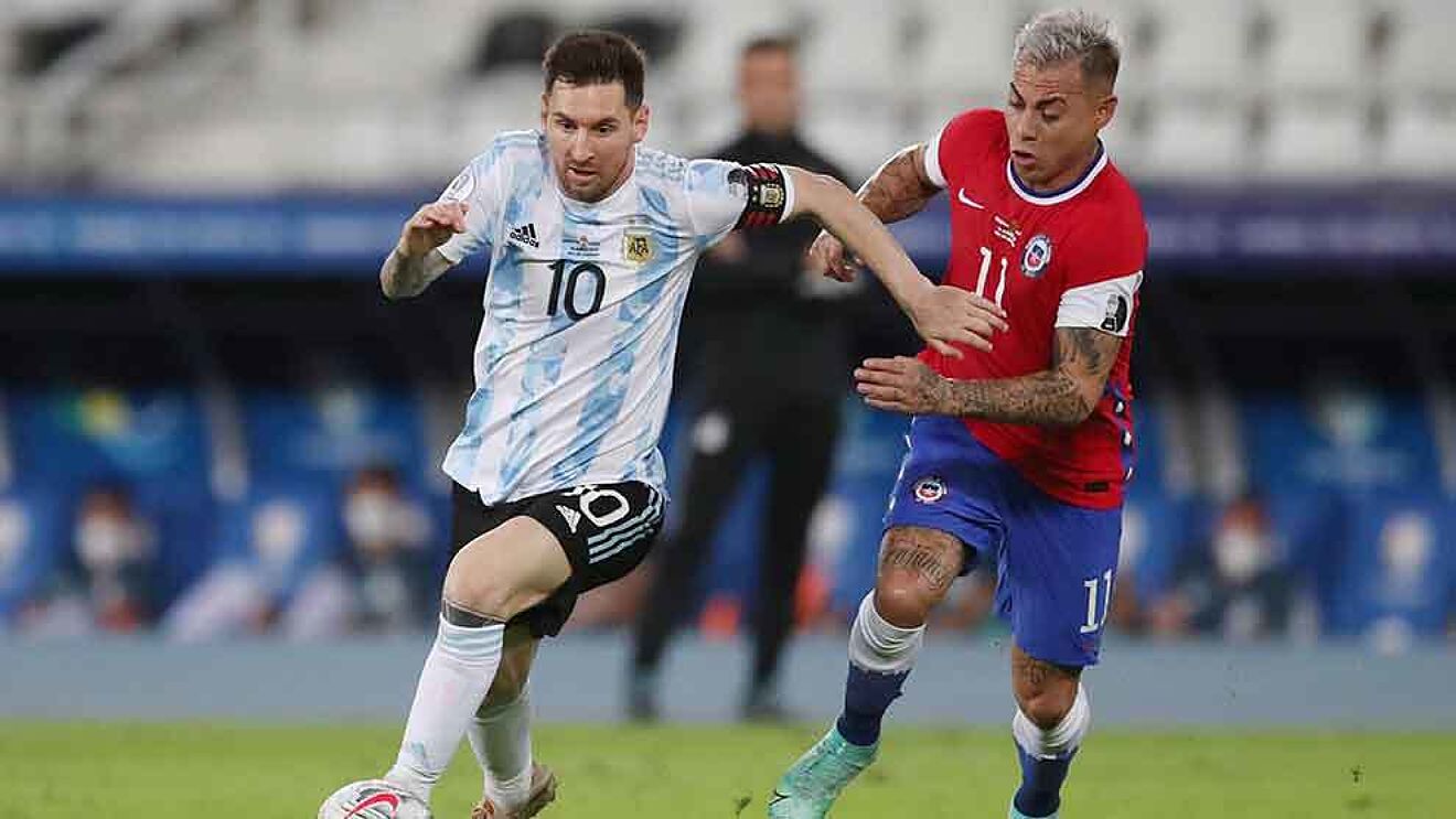 (Goles) La Roja logró un sufrido empate ante Argentina por Copa América