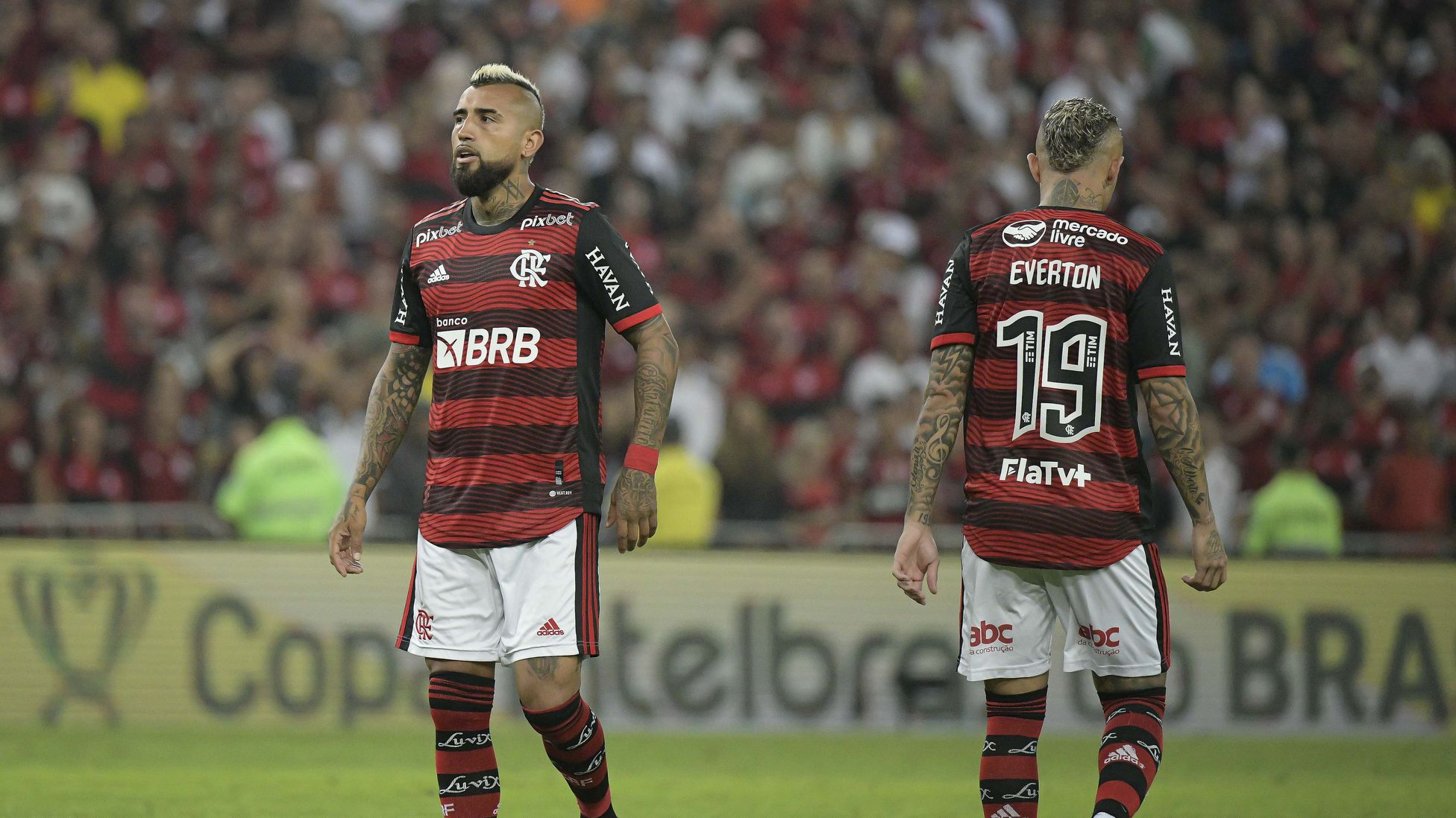 Vidal jugó su primer partido con Flamengo en el Maracaná