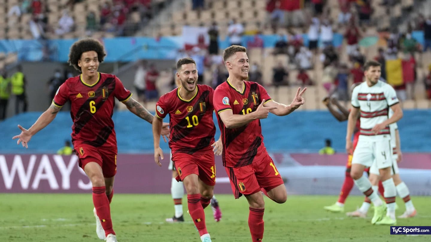 Bélgica dio el gran golpe y dejó fuera a Portugal en la Eurocopa
