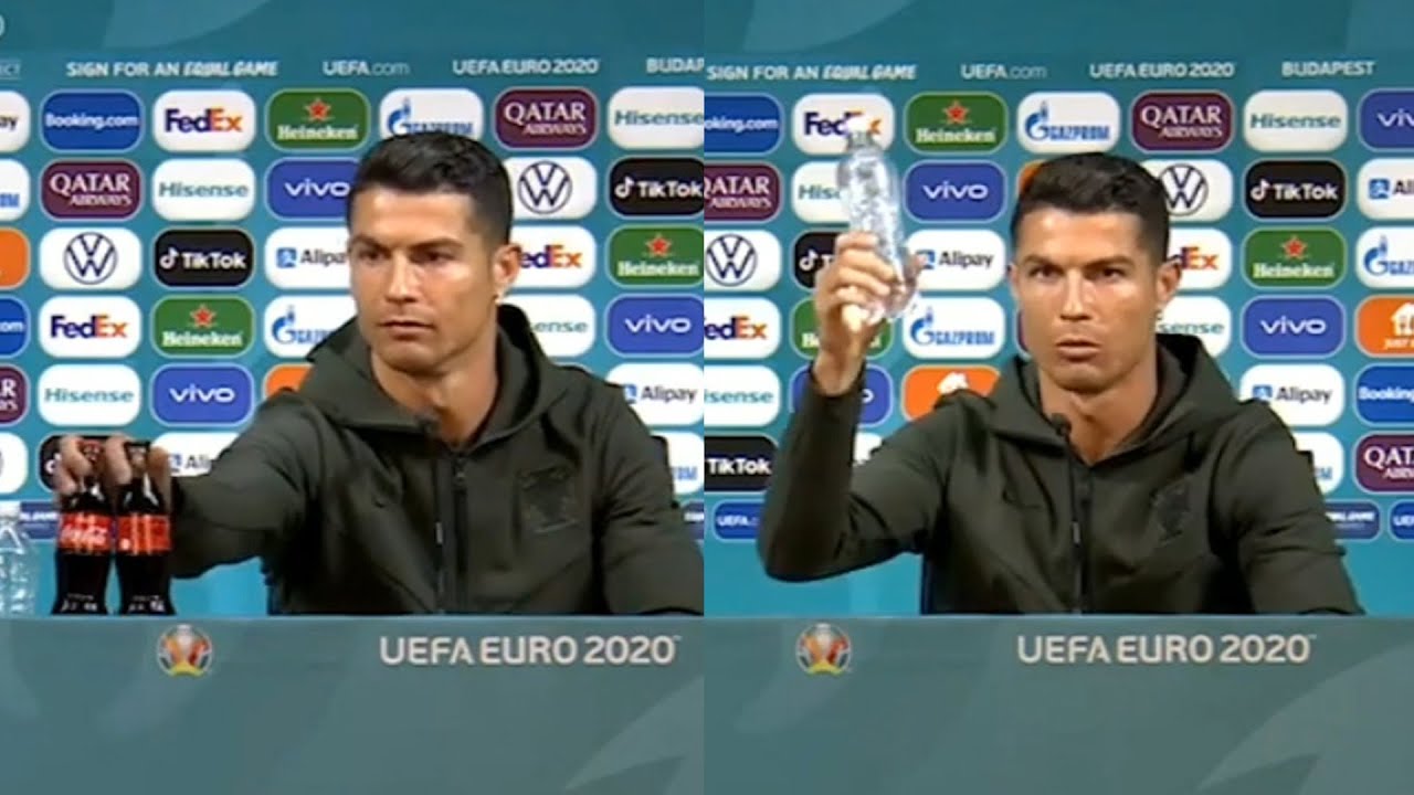Gesto de Cristiano Ronaldo en conferencia costó millonarias pérdidas a Coca Cola