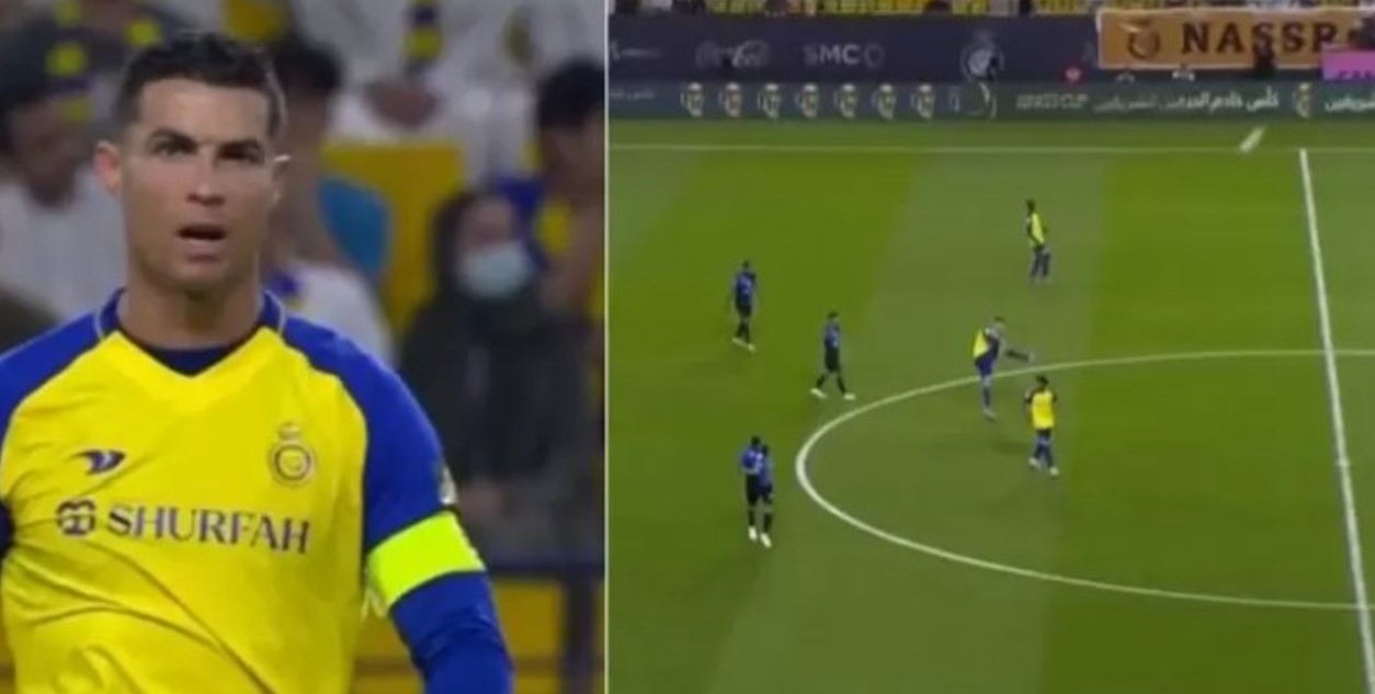 (Video) El minuto de furia de Cristiano Ronaldo en Arabia