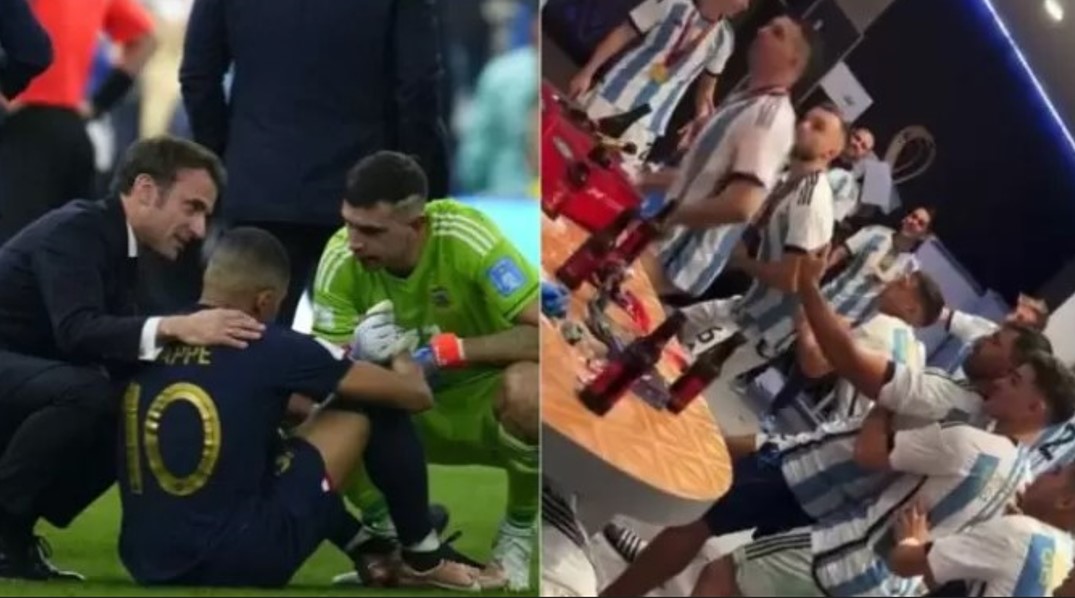 Las dos caras del Dibu Martínez: Consoló a Mbappé y luego cantó contra él