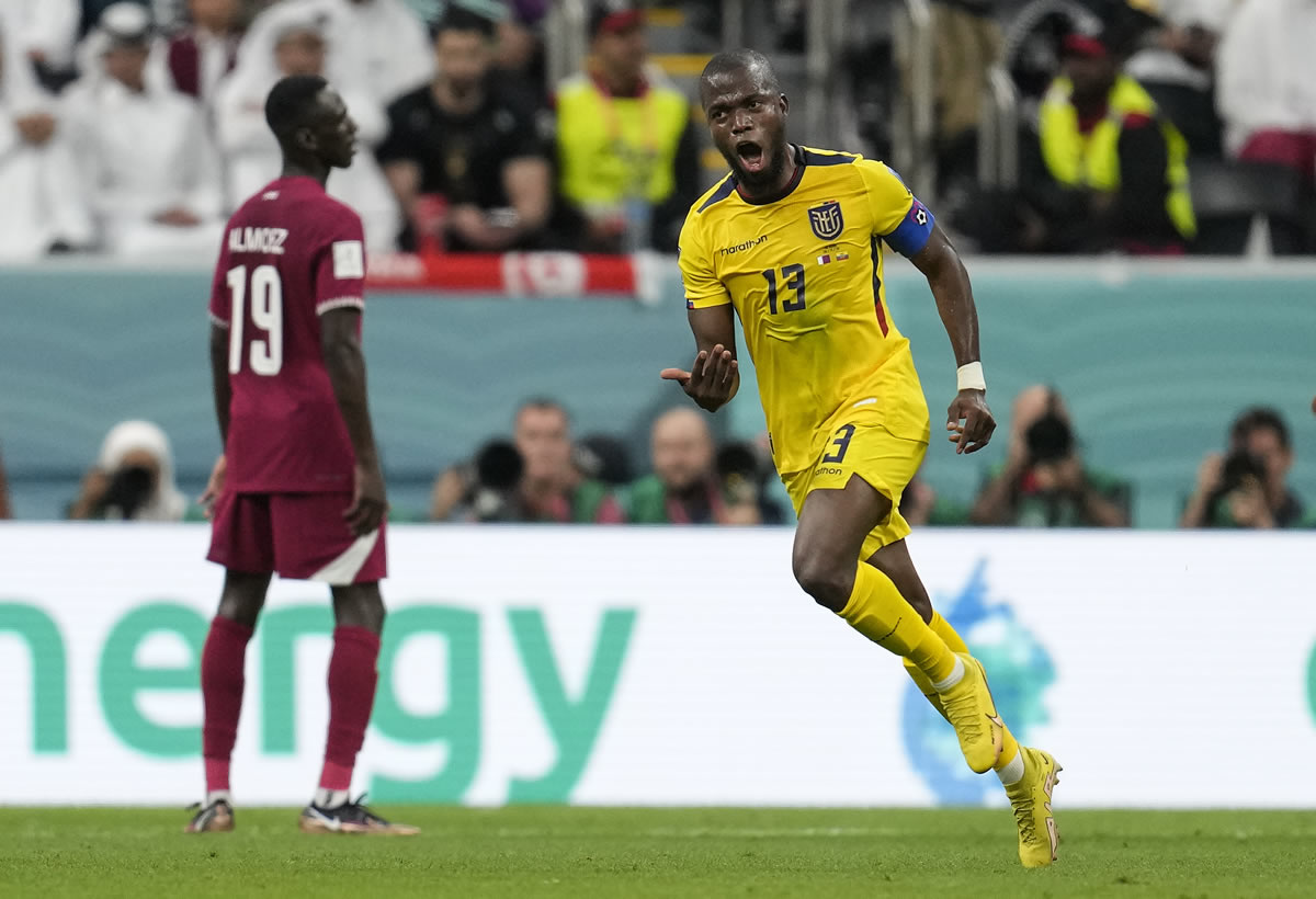 (Goles) Ecuador derrotó al anfitrión Qatar en el arranque de la Copa del Mundo