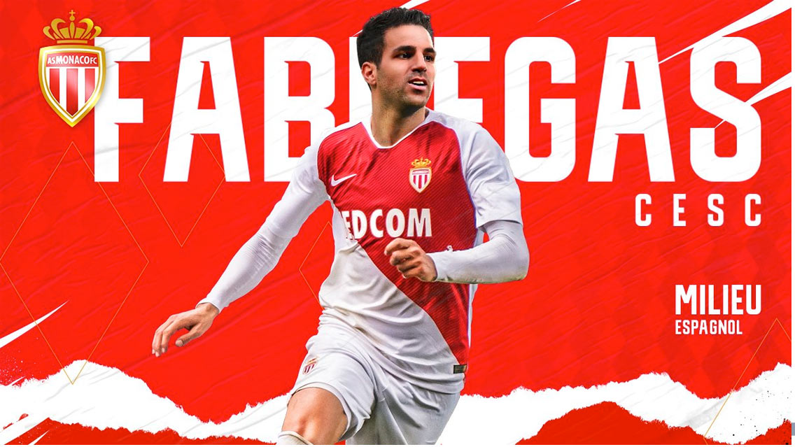 Así ha anunciado el Mónaco la llegada de su nuevo jugador Cesc Fábregas