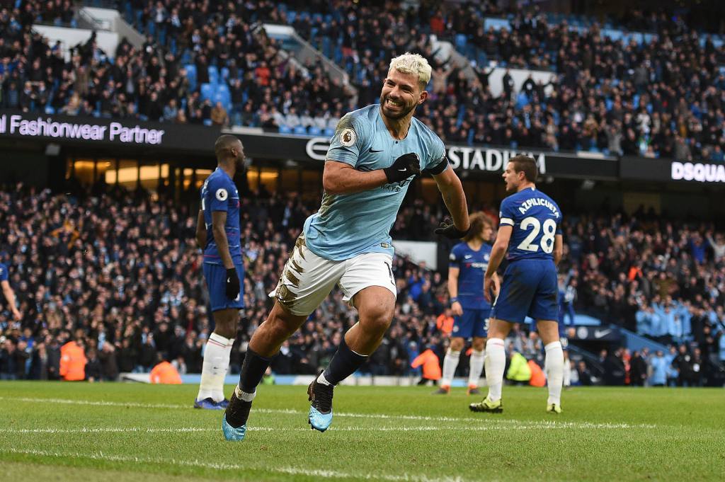 Goleada del Manchester City y nuevo record del Kun Agüero