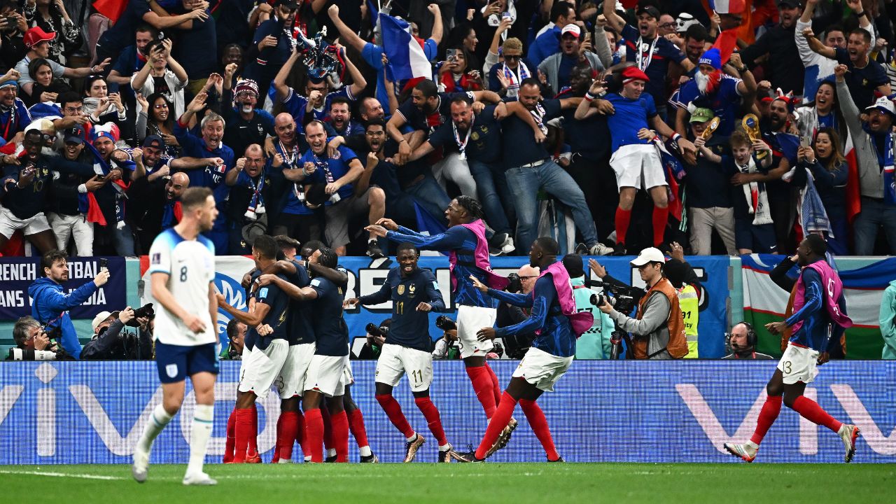 (Goles) Francia ganó con contundencia a Inglaterra y pasó a semifinal