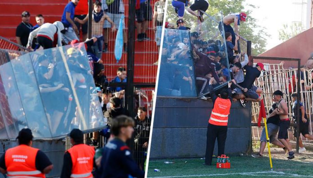 Nuevos videos de la estampida que hinchas de la ‘U’ provocaron en Santa Laura