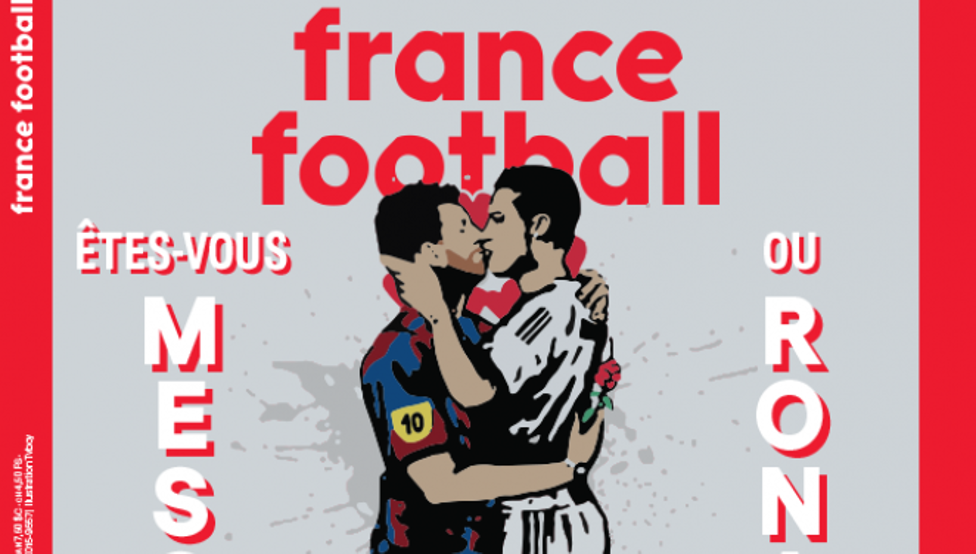 “Framce Football” ha realizado su portada más transgresora ¡Eres de Messi o de Ronaldo?