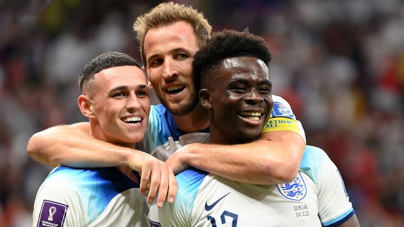 (Goles) Inglaterra golea a Senegal y va por Francia en los cuartos de final