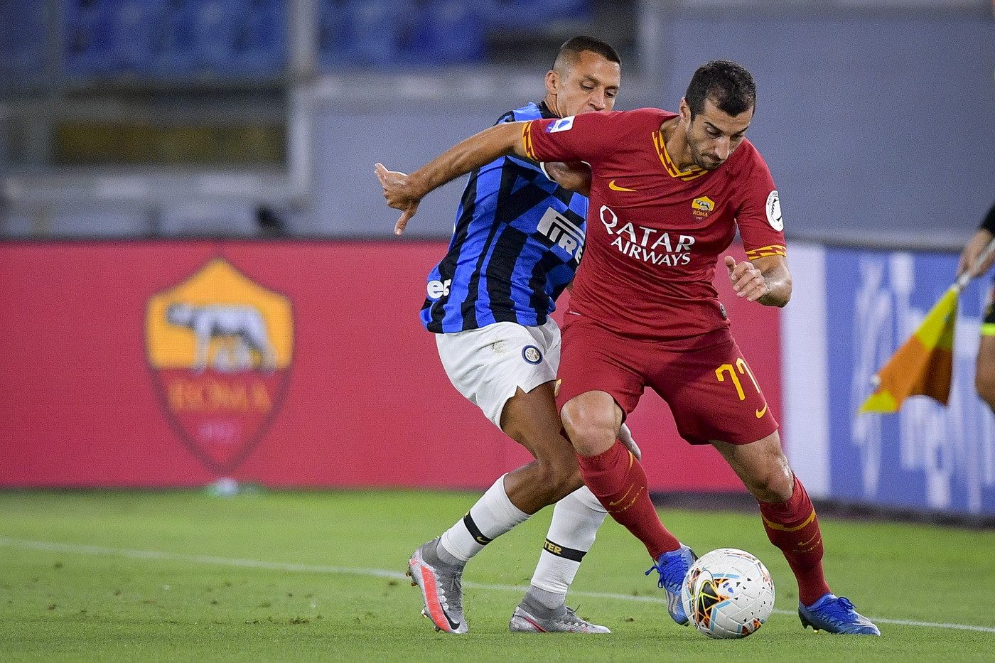 (Video) Inter de Milán empató con AS Roma y se aleja en la lucha por el título