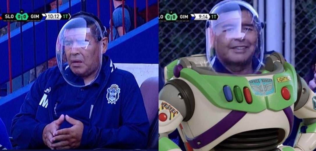 Los memes que dejó la mascarilla de Maradona