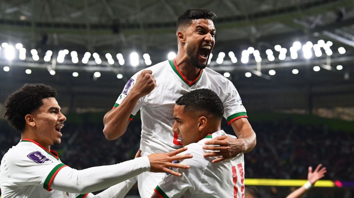 (Goles) Marruecos da la sorpresa y vence a Bélgica 2-0 en el Mundial