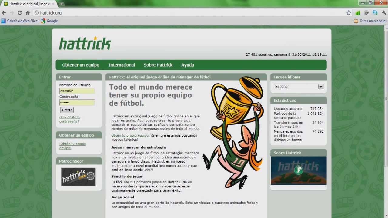 ¿Qué es  el juego Hattrick?
