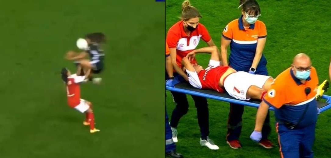 (Video) Jugadora recibió rodillazo en la cabeza y fue hospitalizada