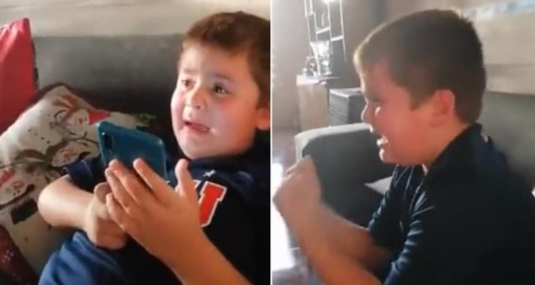 La ‘U’ recibió visita del pequeño hincha que lloró con la salvación