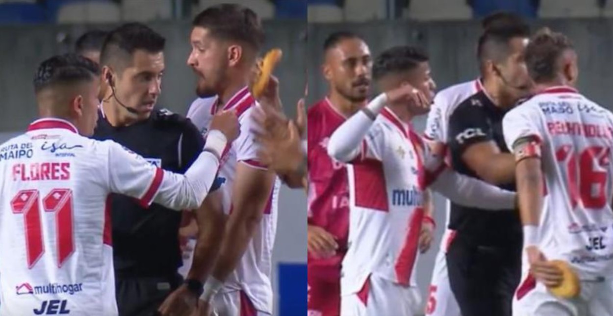 (Video) Lanzaron una sopaipilla en partido entre Ñublense y Curicó Unido