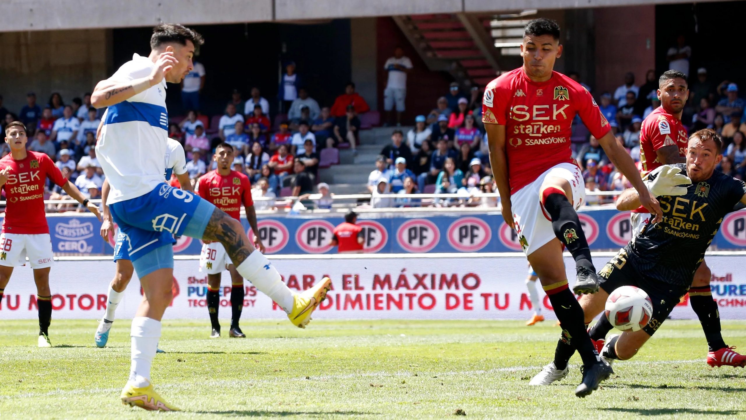 (Goles) La UC logró exigido empate ante Unión Española y sigue como líder