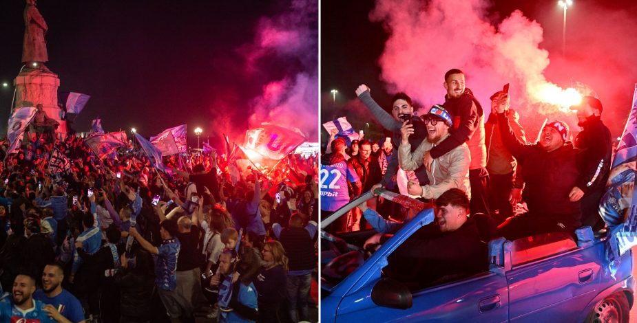 Los increíbles festejos de Napoli tras coronarse campeón de la Serie A de Italia