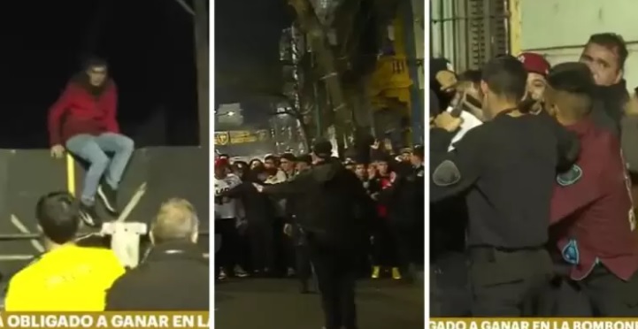 Video: Hinchas de Colo Colo derribaron puertas e intentaron ingresar sin entradas al estadio de Boca