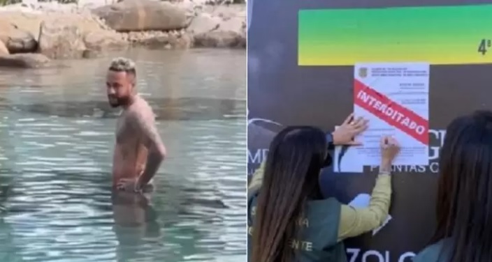 Escándalo en Río de Janeiro: Multan a Neymar por construir lago artificial y su padre fue detenido