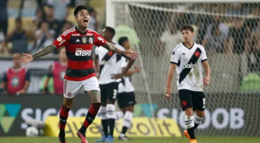 (Goles) Flamengo golea a Vasco de Gama con Erick Pulgar como figura