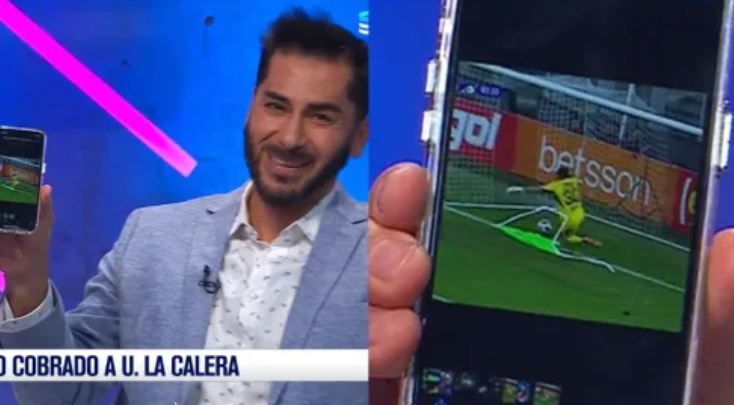 Johnny Herrera se burla del gol no cobrado a La Calera ante Colo Colo