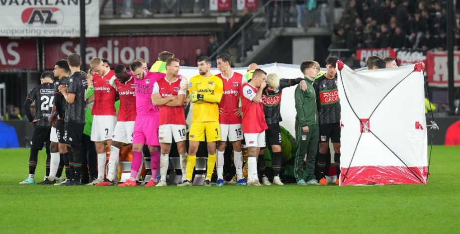 Jugador neerlandés colapsó y fue resucitado en pleno partido
