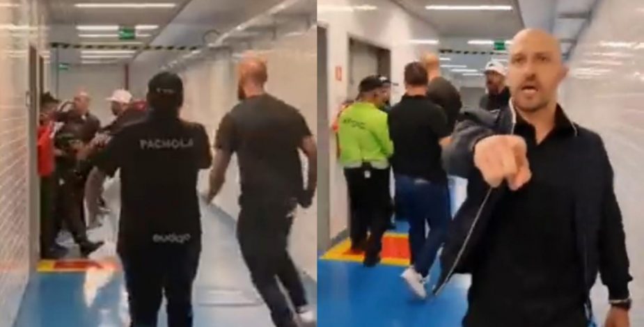 Video: director de Corinthians se descontrola e intenta ingresar a la sala del VAR
