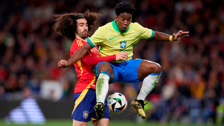 (Video) España y Brasil igualaron en un partidazo lleno de goles