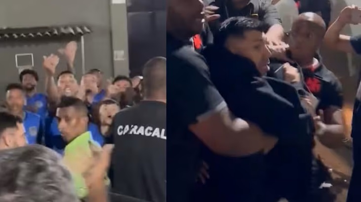 Video: Gary Medel participa en escandalosa pelea con jugadores rivales en Brasil