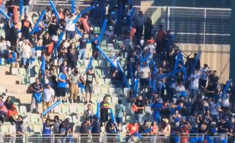A pesar de la prohibición: hinchas de la ‘U’ ingresaron al partido contra Deportes Copiapó