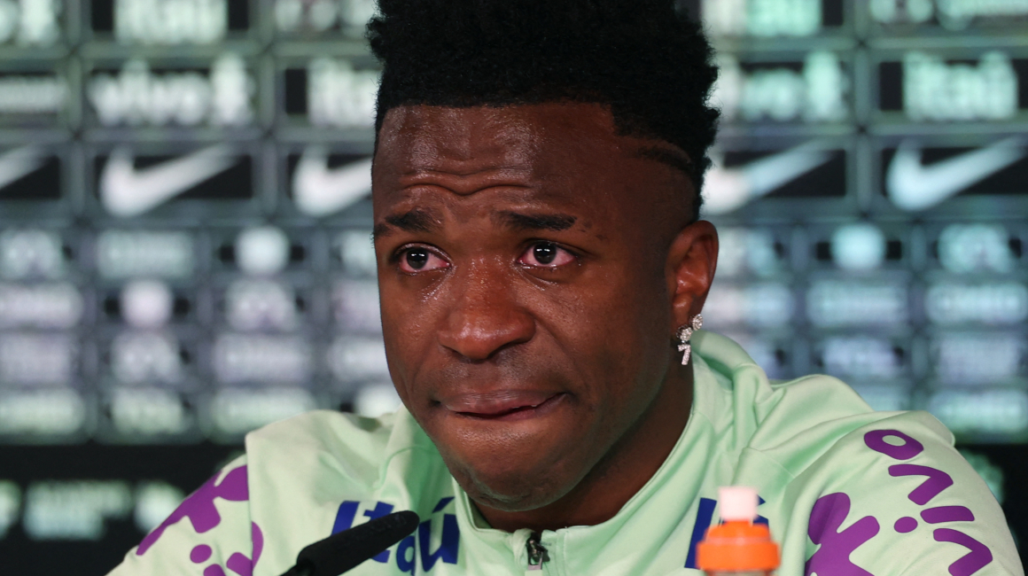 Vinicius llora en plena conferencia de prensa: «Tengo menos ganas de jugar al fútbol»