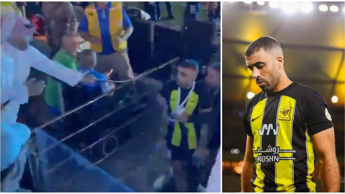 Viralizan video en el que agreden con latigazos a delantero de Al-Ittihad tras final de la Supercopa saudí